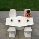 Vertex Mesa Table Vondom Blanc