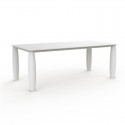 Table Vondom Vases Rectangulaire 210cm Blanc Mat