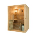 Pacchetto sauna tradizionale Sense a 4 posti completo di stufa Harvia da 4,5 kW - pietre e accessori