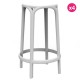 Lot de 4 tabourets hauts Brooklyn Vondom hauteur d'assise 66 blanc