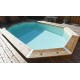 Pool Holz Ubbink Azura 400x750 H130 Liner Beige