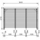 Lâminas orientables bioclimáticas pergola 11 m2 e lateral view breaker 3 m