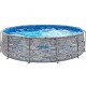 Piscina tubolare Rotonda Swing Design pietra 366x 0,91