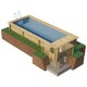 Piscine Urbaine Procopi en Bois 600 x 250 x H 133 Couverture Automatique avec Coffre