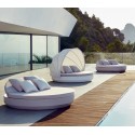 Vela Daybed Vondom Inclinando encosto silvertex branco