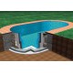 Piscine Ovale Ibiza Azuro 800x416 H150 avec Filtre à Sable