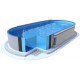 Piscine Ovale Ibiza Azuro 900x500 H150 liner bleu