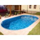 Ovaler Pool Ibiza Azuro 12mx6m H150cm mit Sandfilter vergraben