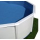 Oberirdischer Pool TOI Ibiza Oval 915x457x132 mit komplettem Kit Anthrazit