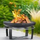 Viking King Kohlenbecken und Stativ 80cm mit Edelstahlgrill