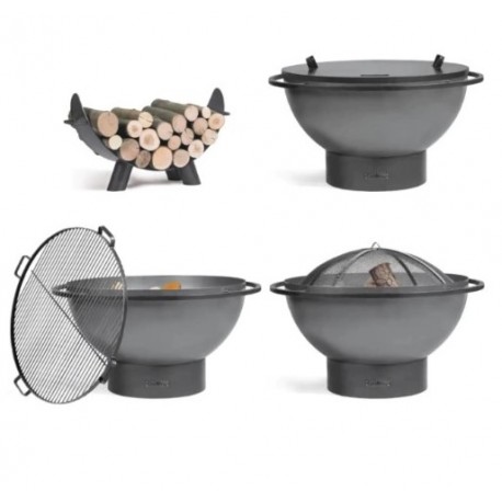 Kongo Cook King Premium Garden Brazier 85cm com 4 Acessórios