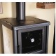 Wood stove with Nordica Extraflame Rossella oven plus 9.1kW Liberty burgundy