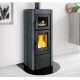 Estufa de leña con horno Nordica Extraflame Ester Evo 9.5kW piedra natural