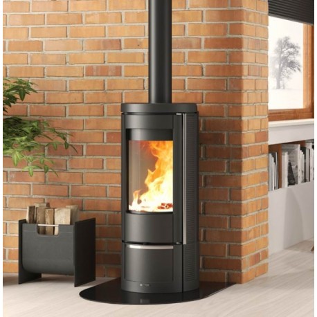 Fogão a lenha redondo Nordica Extraflame Marlena 7.5kW ferro fundido