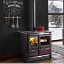 Estufa de leña Nordica Extraflame Rosa L 9kW Negro