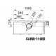 Bronpi Cairo 110-D 2-Window Wood Insert Rechts Zijzicht 15kW