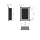 SIMPLEfire Frame 550 Schwarzer Bioethanol-Kamin mit 1 Fenster