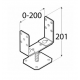 Pergolato autoportante in legno grezzo Tarragona 250x250cm 6.25m2