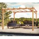 Pérgola exenta de madera Linares 5x4m 20m2