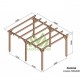 Pérgola exenta de madera Linares 5x4m 20m2