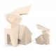 Diseño de la estatua Conejo Kousagi Origami Vondom