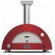 Moderno 1 Horno de Pizza Alfa Forni con Madera Roja Antigua