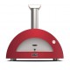 Moderno 2 Alfa Forni Pizzaoven in Antiek Rood Hout