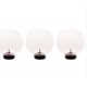 Set of three Ubbink MultiBright Float 3 LED transparent and floating spheres