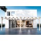 Sevilla 6x4m 24m2 Wandpergola aus Rohholz