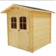 Casetta da giardino Loira in legno massello 2x2m 4 m2 Habrita Log 28mm