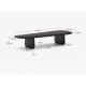 Mesa de centro de madera de roble negro Lounge Pita VeryForma