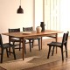 Extendable Rectangle Table 200 to 260x100 Walnut Wood Ela VeryForma