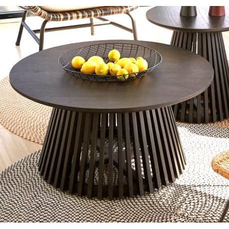 Mesita de Madera Mindy Black Jet 80cm VeryForma