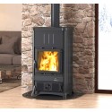 Nordica Extraflame Fedora 8.3kW Fogão a Lenha de Aço Preto