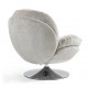 VeryForma Taupe Velvet Top Swivel Chair