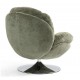 VeryForma Khaki Velvet Top Swivel Chair