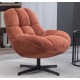 Molo Swivel Armchair Terracotta Fabric VeryForma