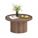 Table Basse Ronde placage en bois de noyer Lasma VeryForma