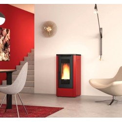 Dahiana Plus VFS 10 kW Estufa de pellets canalizada La Nordica Extraflame Ivory