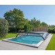 Abrilios Low Zen Pool Enclosure Telescopic for Pool 600x300